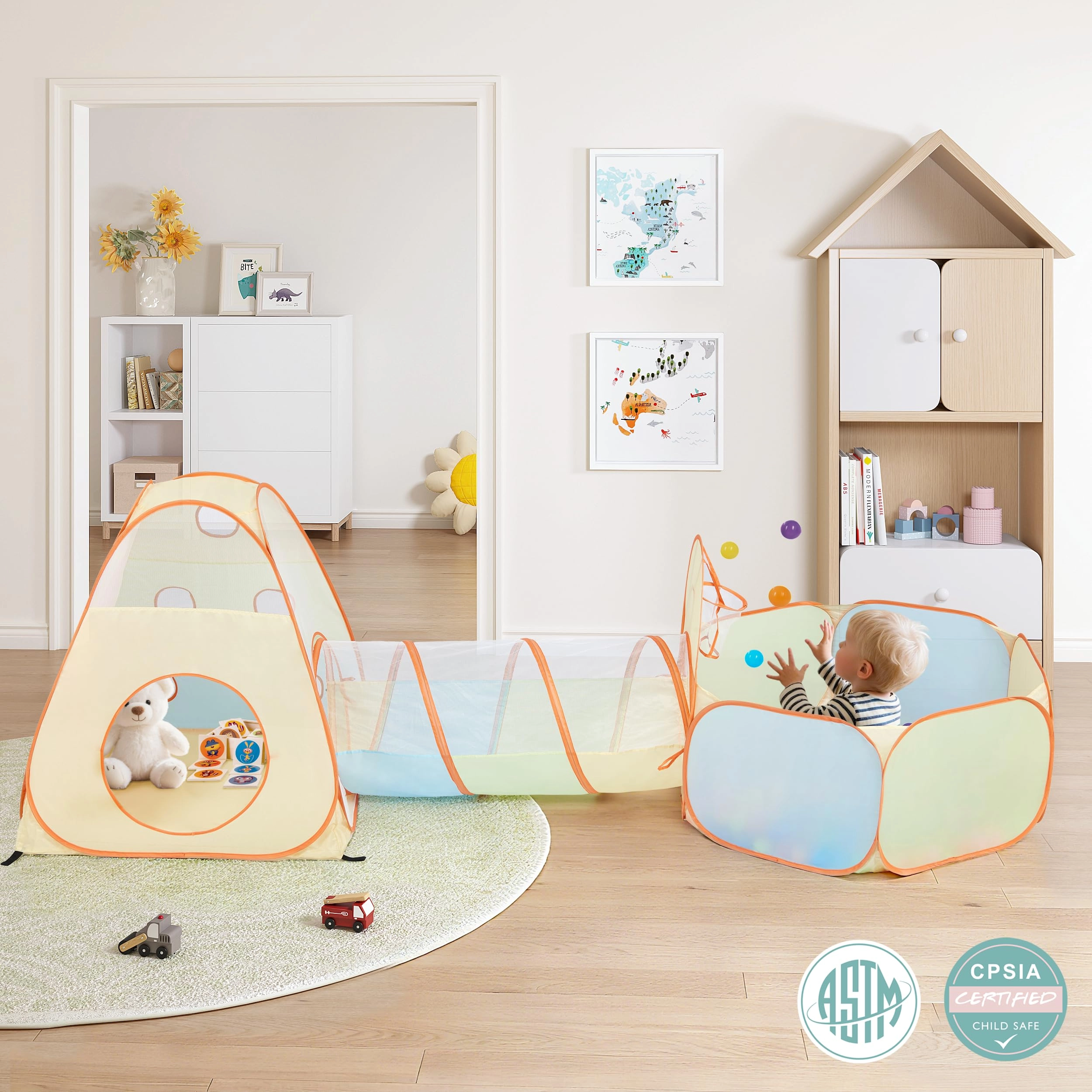 3 in 1 Pop Up Play Tent