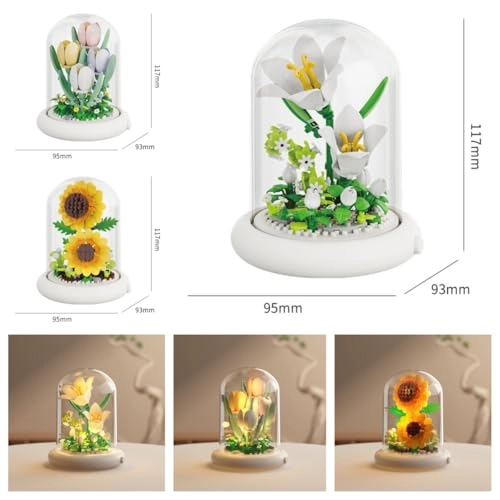 Botanical Flower Micro Blocks Set - Lily 600 pcs