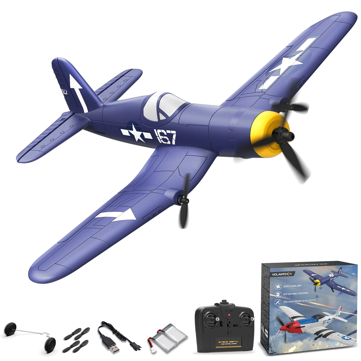 EXHOBBY F4U Corsair - 3 Channel 2.4GHz RTF