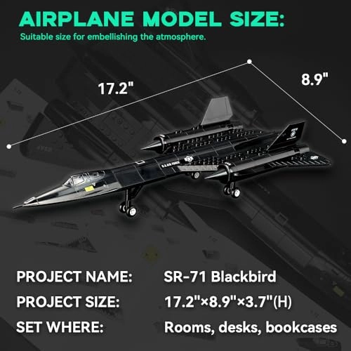 SR-71 Reconnaissance Blackbird - 1:74 Building Set