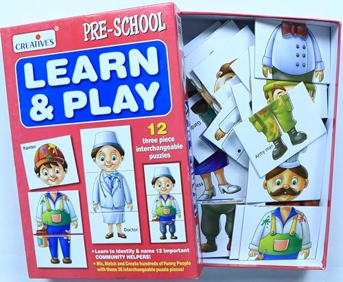 Learn & Play - Community Helpers Puzzle Game - 30 months and up 36 pieces