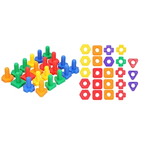 3D Bright Color Building Blocks - Plastic DIY