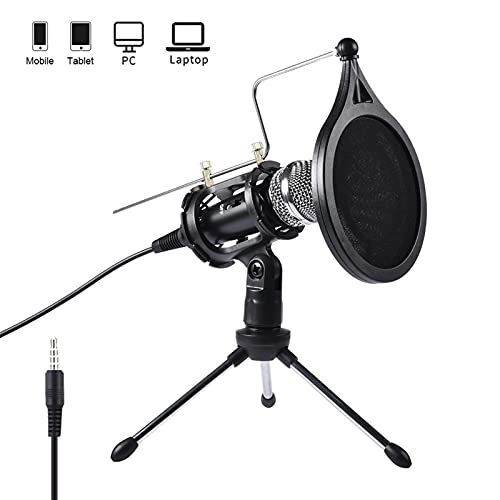 Mic Stand + Mic Clip Holder + Table Mounting Clamp + Pop Filter