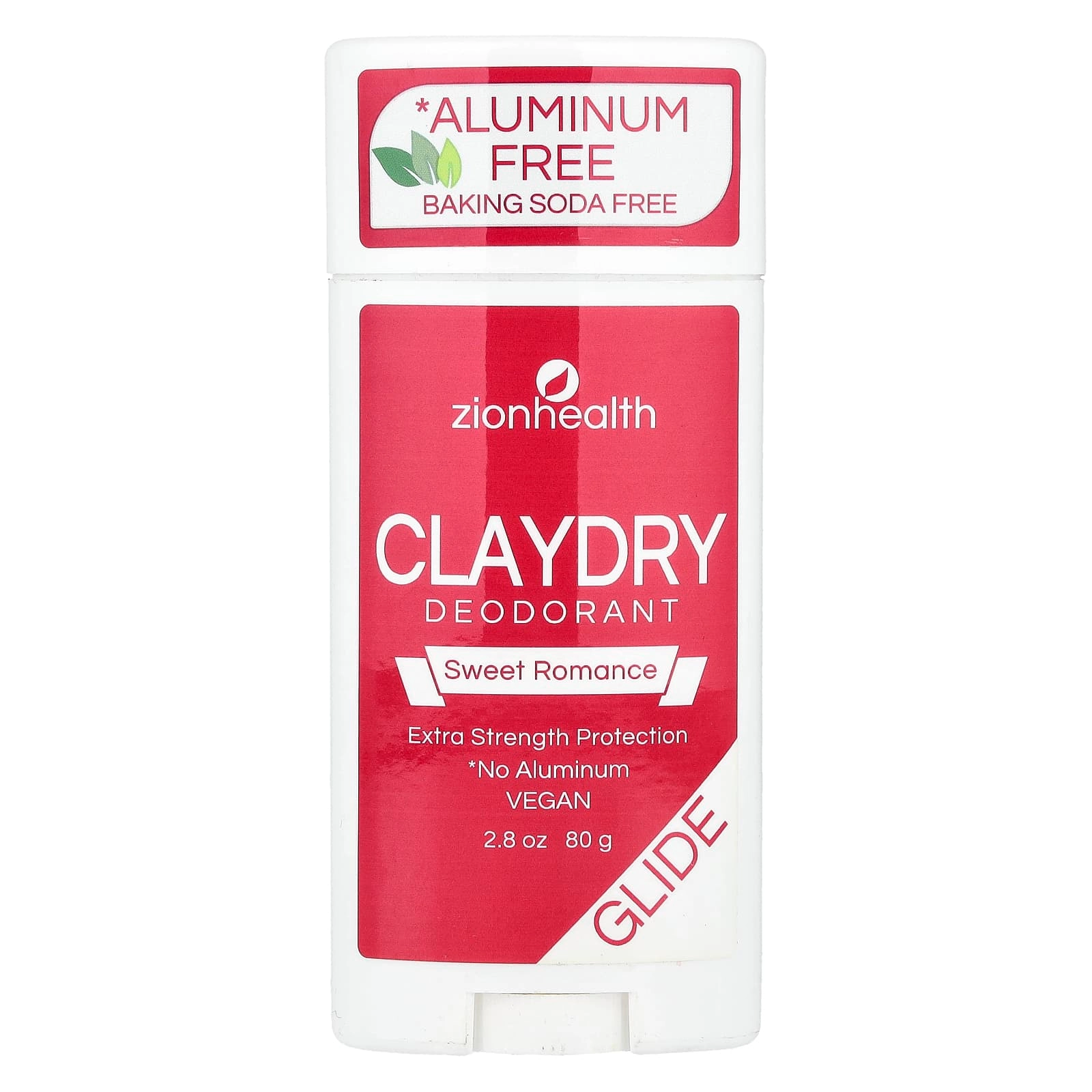 Zion Health Glide ClayDry Deodorant - Sweet Romance 2.8 oz (80 g)