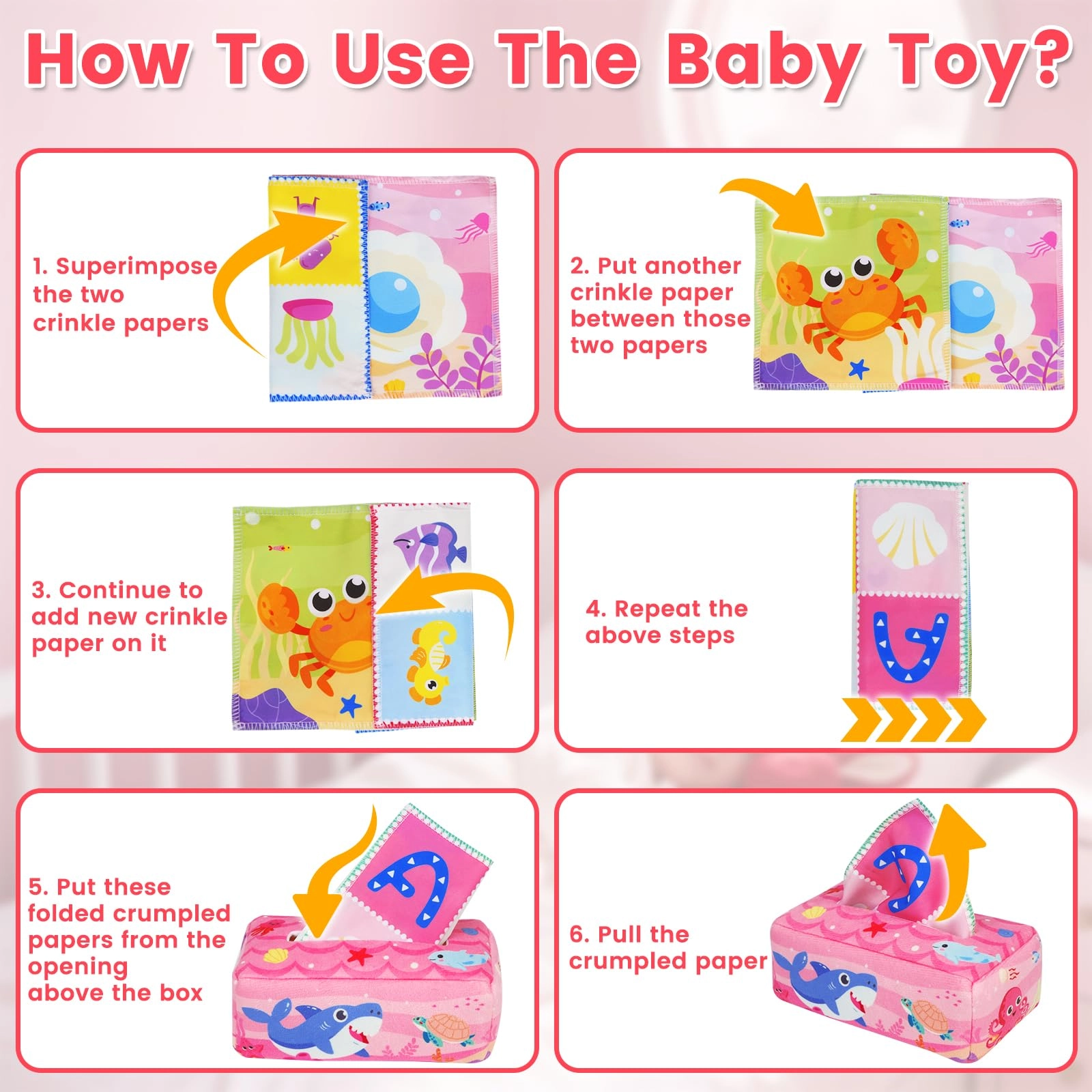 Tissue Box Toy - 5.0 month(s)