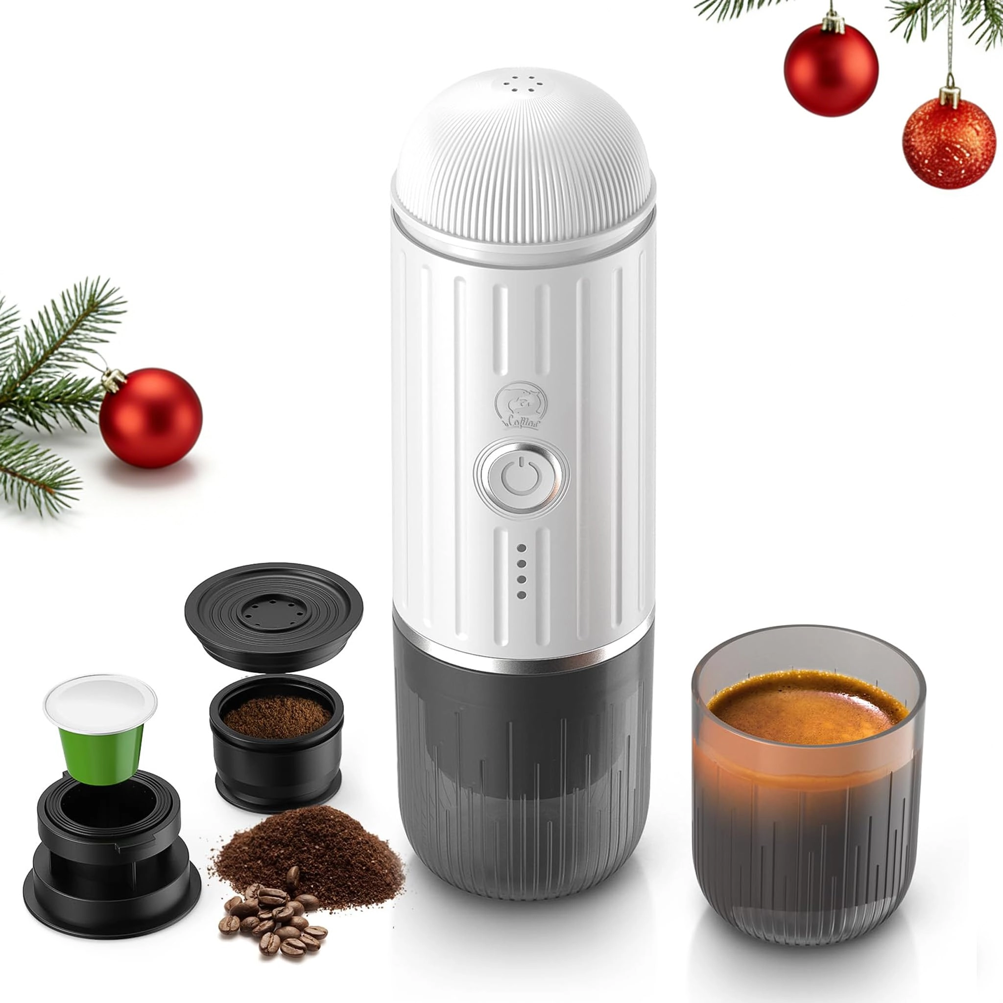 i cafilas ME2218 - 6E+1 Milliliters Support Ground Coffee and NS capsule