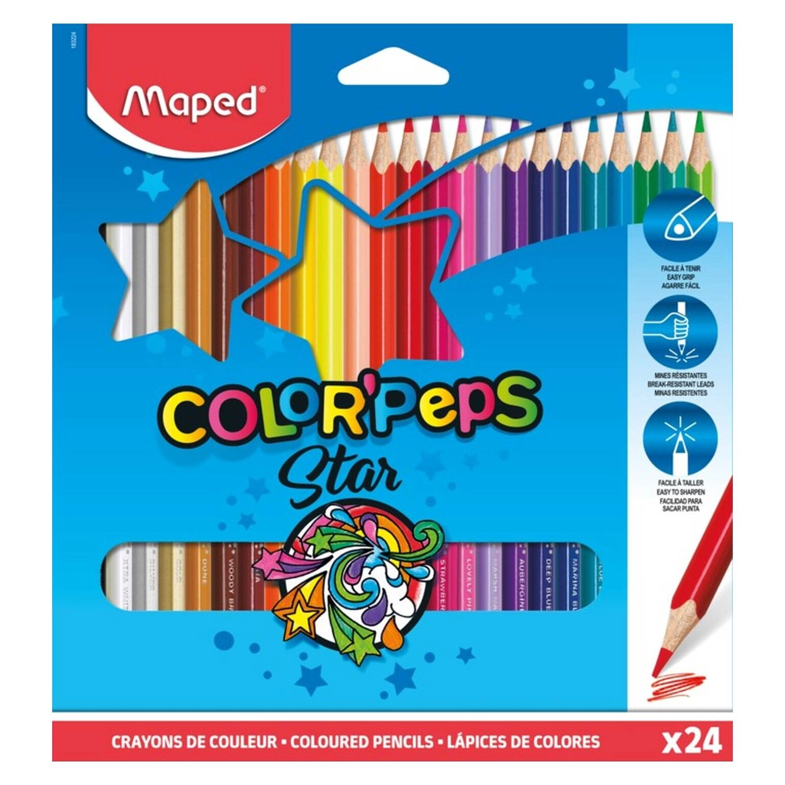 Maped Color Peps Jumbo - 24 Colors