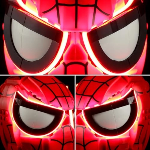 Light for Lego-76285 Spider-Man's Mask - 1 USB light kits battery box