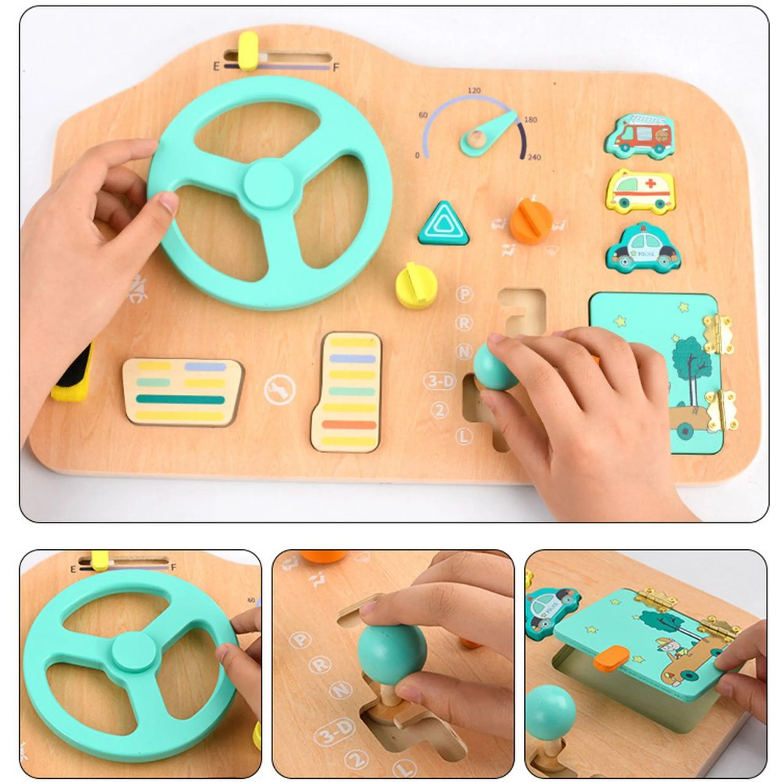 Jaxson Wooden Steering Driving Board - Suitable for 3 years & above