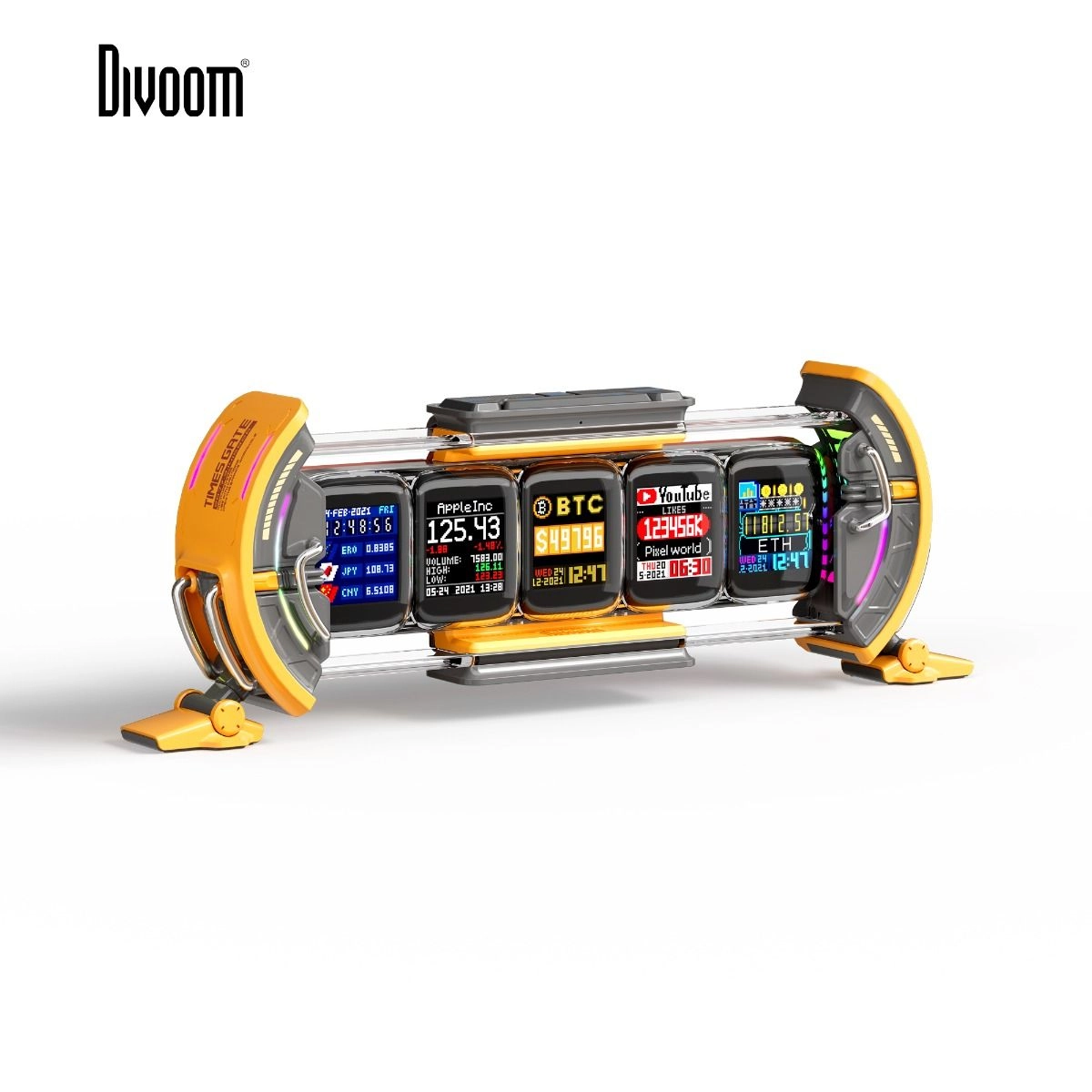 Times Gate - Pixel Art Yellow