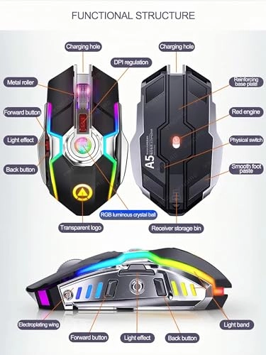 Gaming RGB Breathing Light Mouse - USB