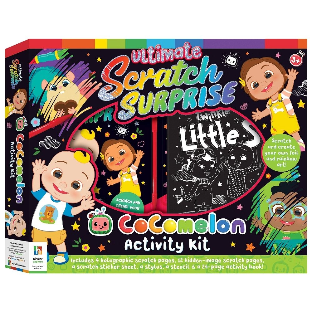Hinkler Ultimate Scratch Surprise Cocomelon Activity Kit - 3+ years