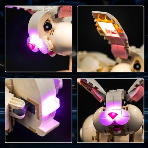 LED Light Kit for Lego 31133 White Rabbit Animal - white