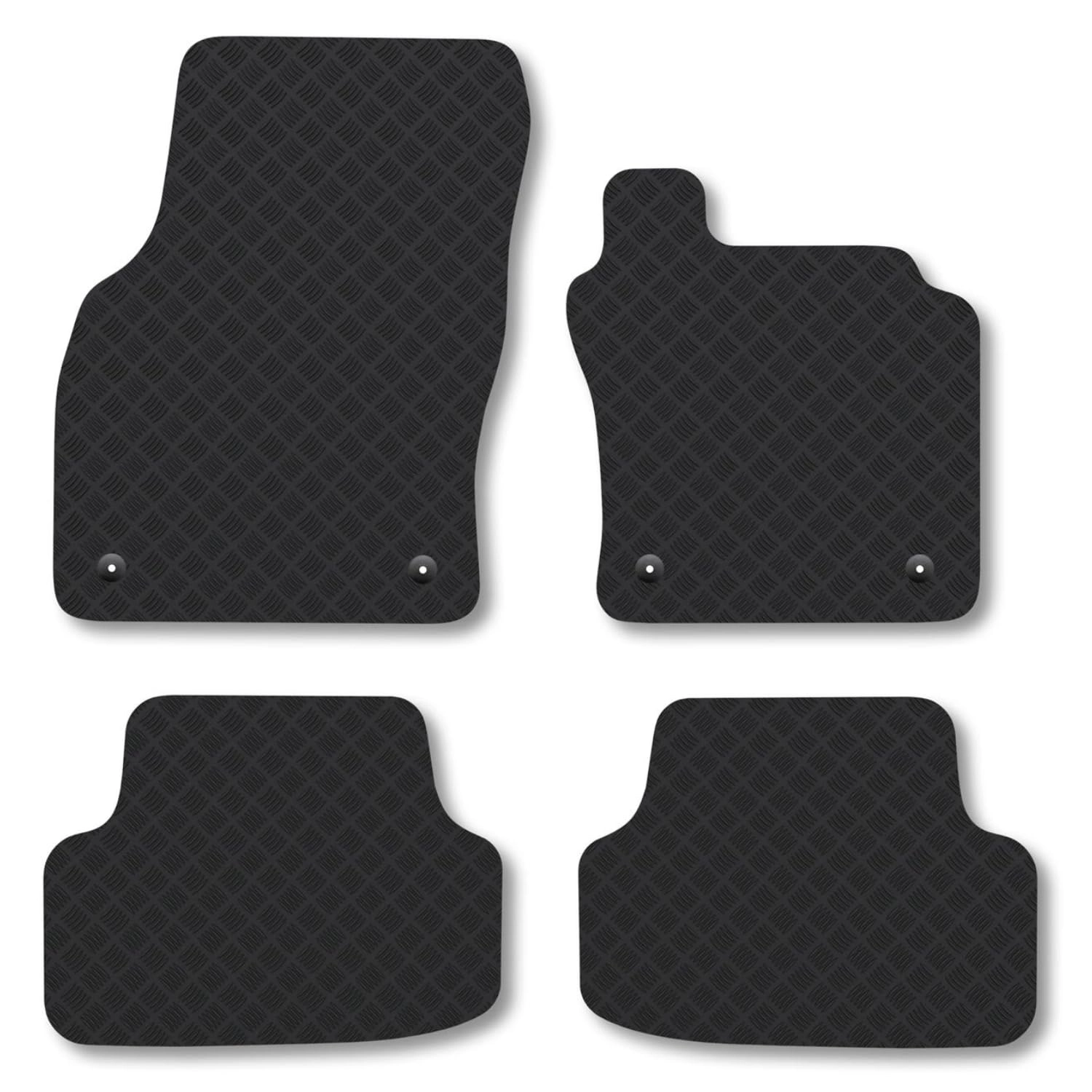 T-Roc Rubber Car Mats - 2017+ Front Rear