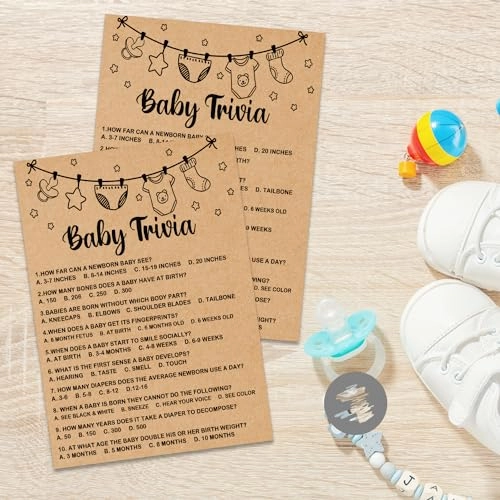 Baby Shower Game - 30 Cards