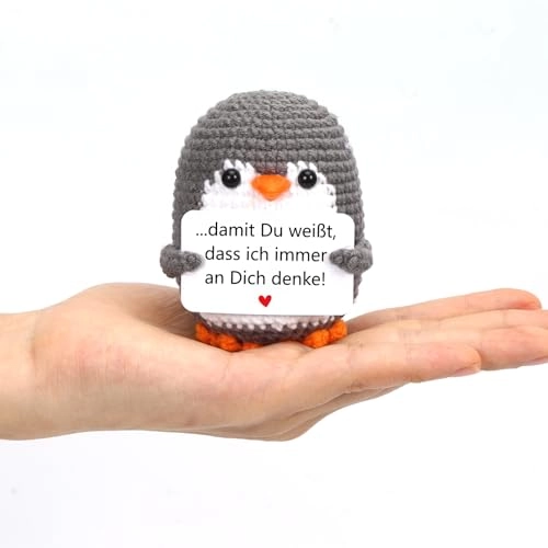 Penguin Positive Penguin 15 cm Knitted - Pocket Hug