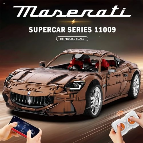 Sports Car Building Block Set (11009) - Remote Controlled 1:8 Battery Operated