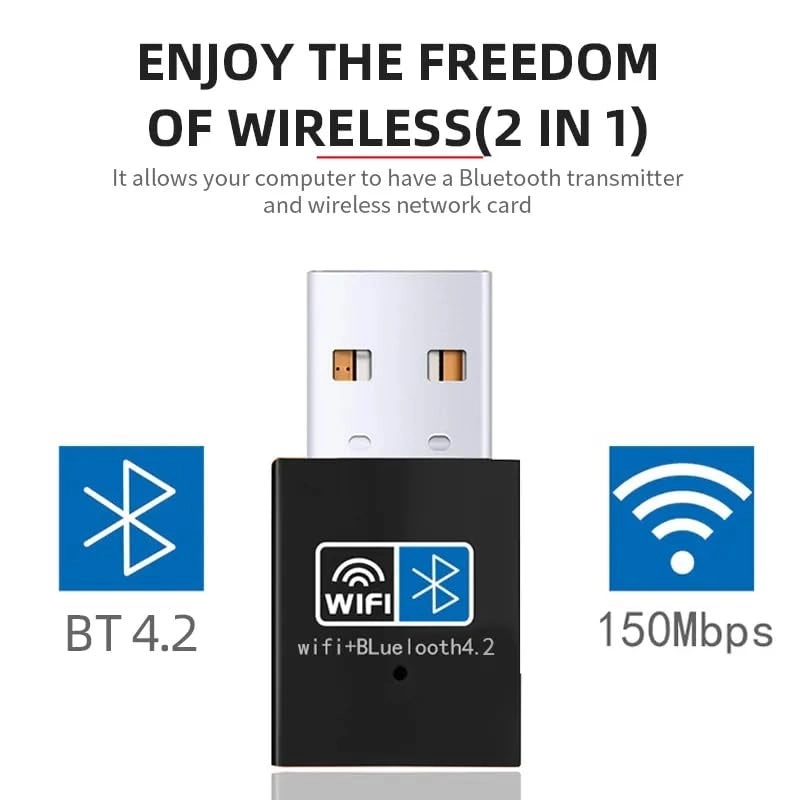 USB WiFi and Bluetooth Adapter - 2.4 GHz