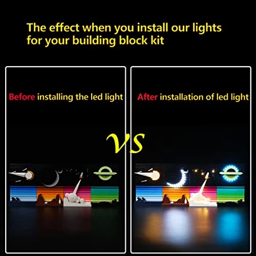 LED Lighting Kit for LEGO Ideas Stories from the Space Age 21340
