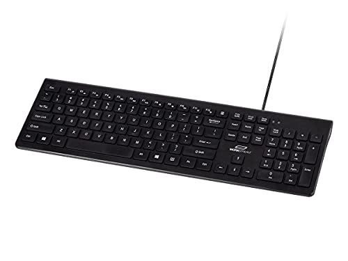 Low-Profile Spill-Resistant Silent Keyboard - Bluetooth