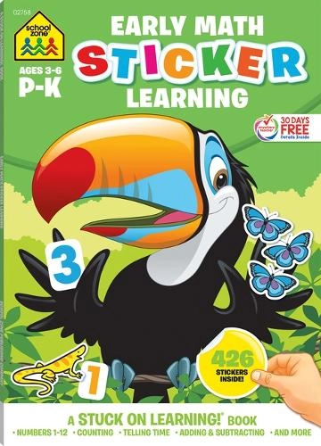 School Zone Math Readiness Sticker Book