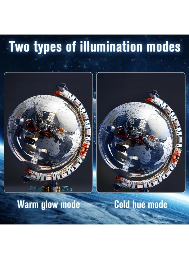 Finger Rock Space Station Globe - Rotatable Dual Illumination