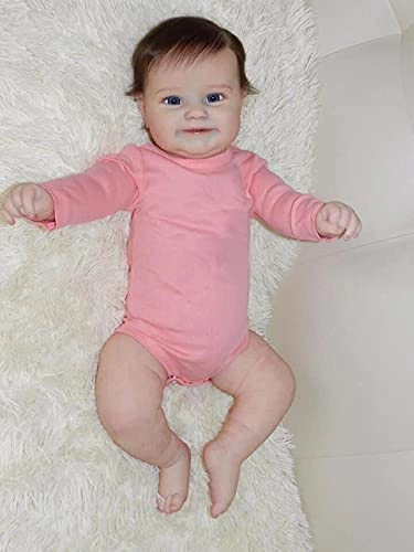 Maddie Reborn Baby Doll - 50 cm Full Body Silicone Brown Eyes