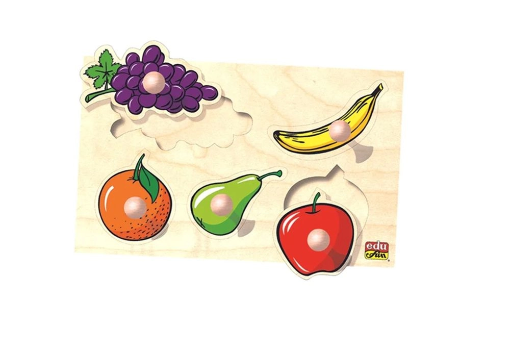 Edu Fun Big Knob Fruit Puzzle - 2 years+ 6 pieces