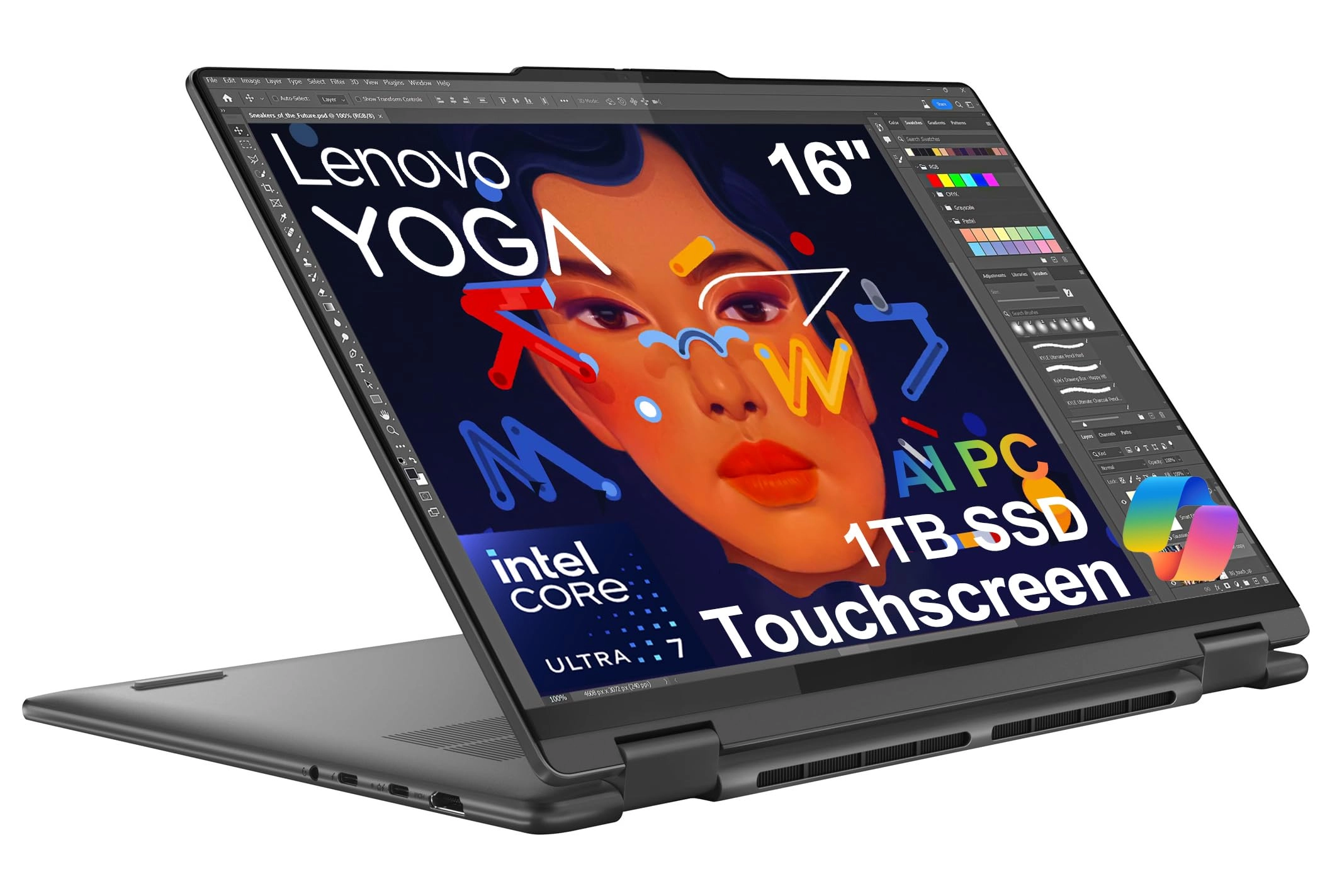 Yoga 7 83DL0002US - 16'' Ultra 7 155U 16GB DDR5 1TB SSD