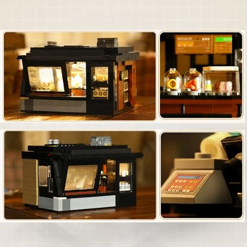 Japanese Coffee House (C66005W) - With Lights MOC Construction