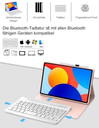 Keyboard Case for Xiaomi Redmi Pad SE - DE Wireless