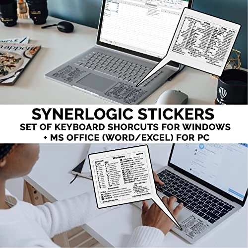 Windows+Word/Excel Reference Keyboard Shortcut Stickers