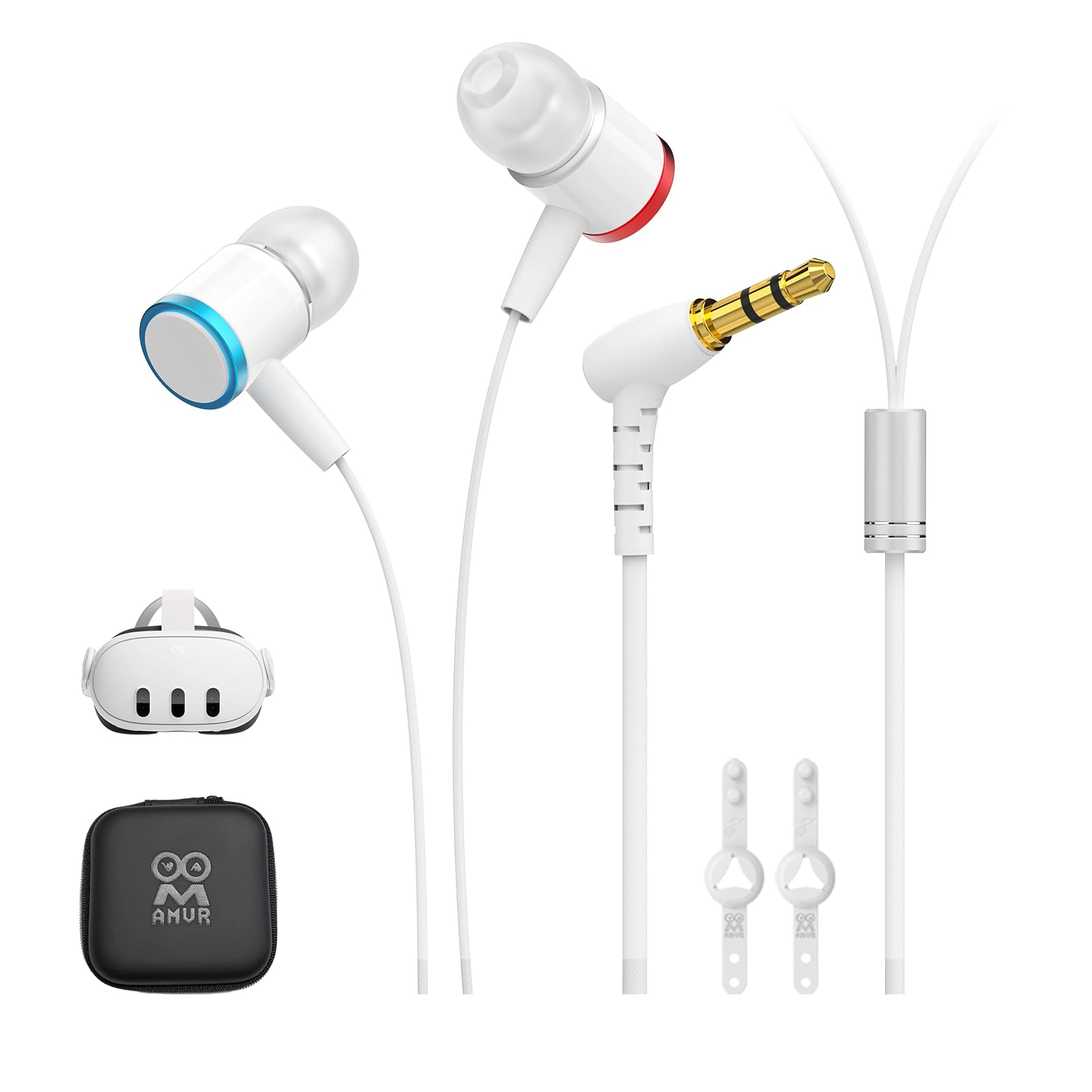 AMVR Noise-Isolating in-Ear Headphones Wired Headphone