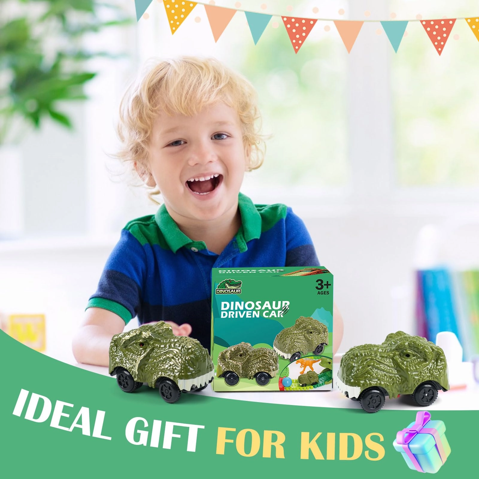 Dinosaur Car - 2pcs Pack