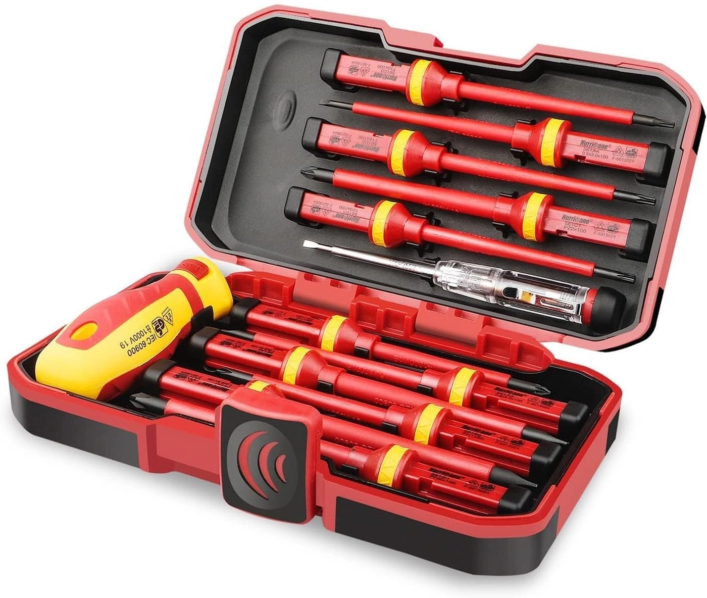 Hurricane 1000V Insulated Slotted and Phillips Screwdriver Set (13 Pcs)