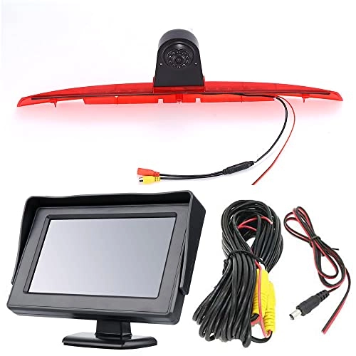 Brake Light Reversing Camera + Rear View Mirror Monitor - Night vision 628 x 586 pixels