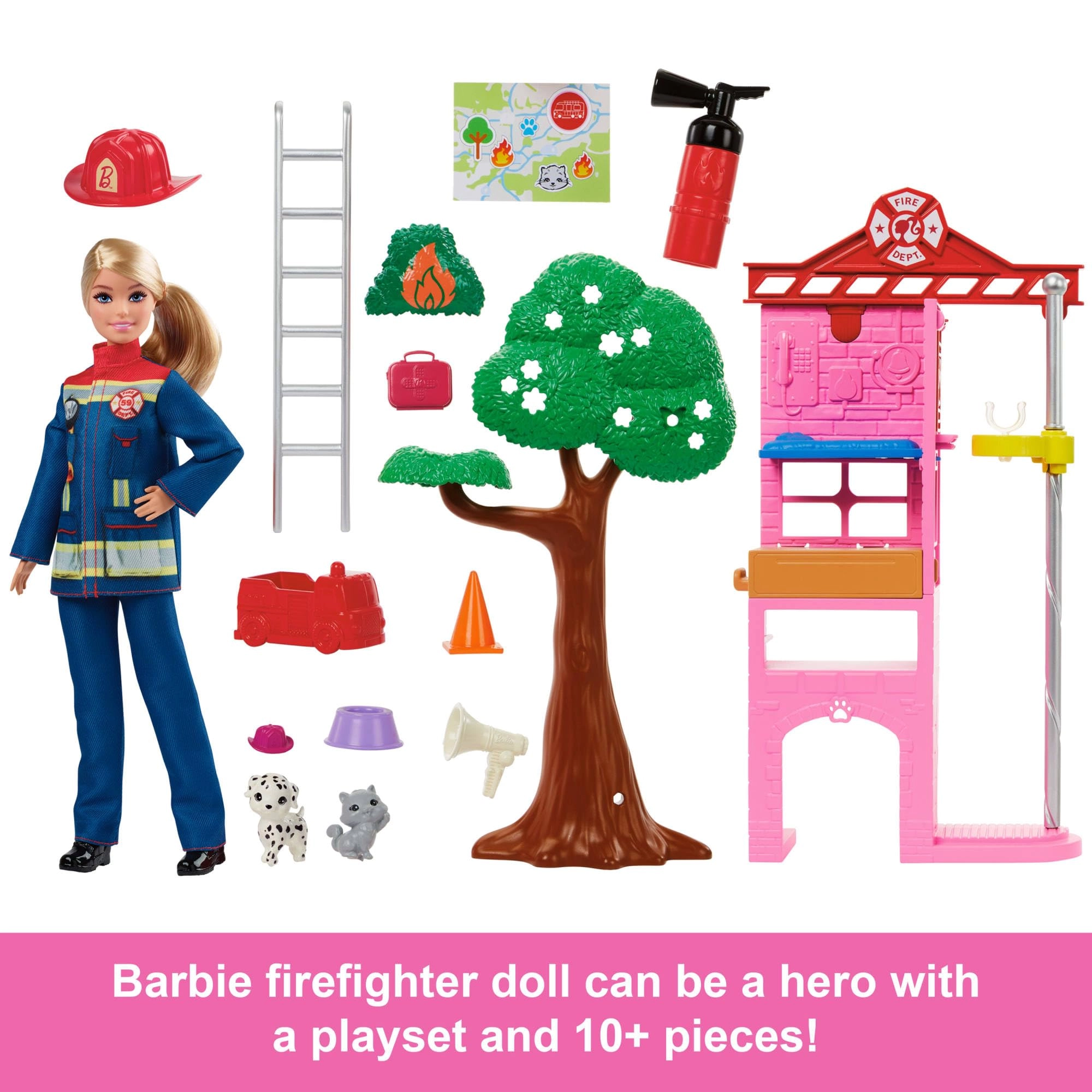 Firefighter Doll & Playset - 16 piece(s)