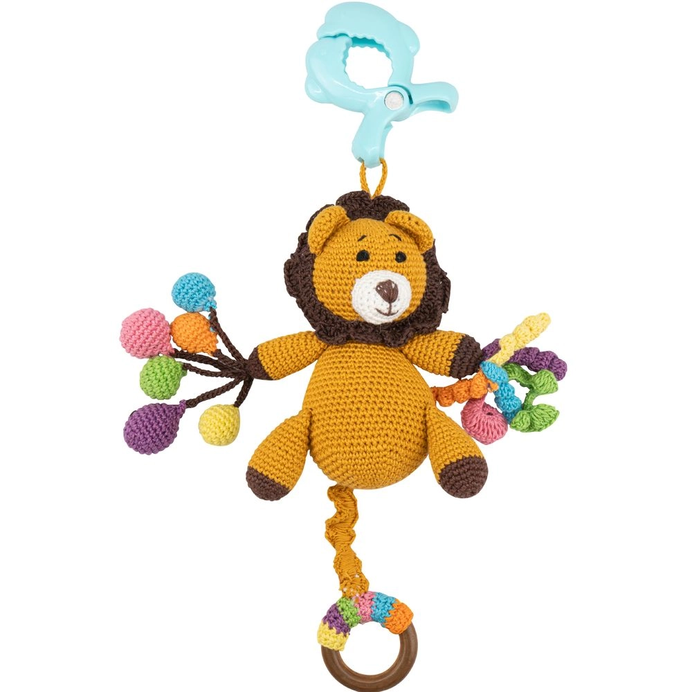 Crochet Ring Rattle Toy - Suitable for 0 month & above premium cotton yarn Tiger