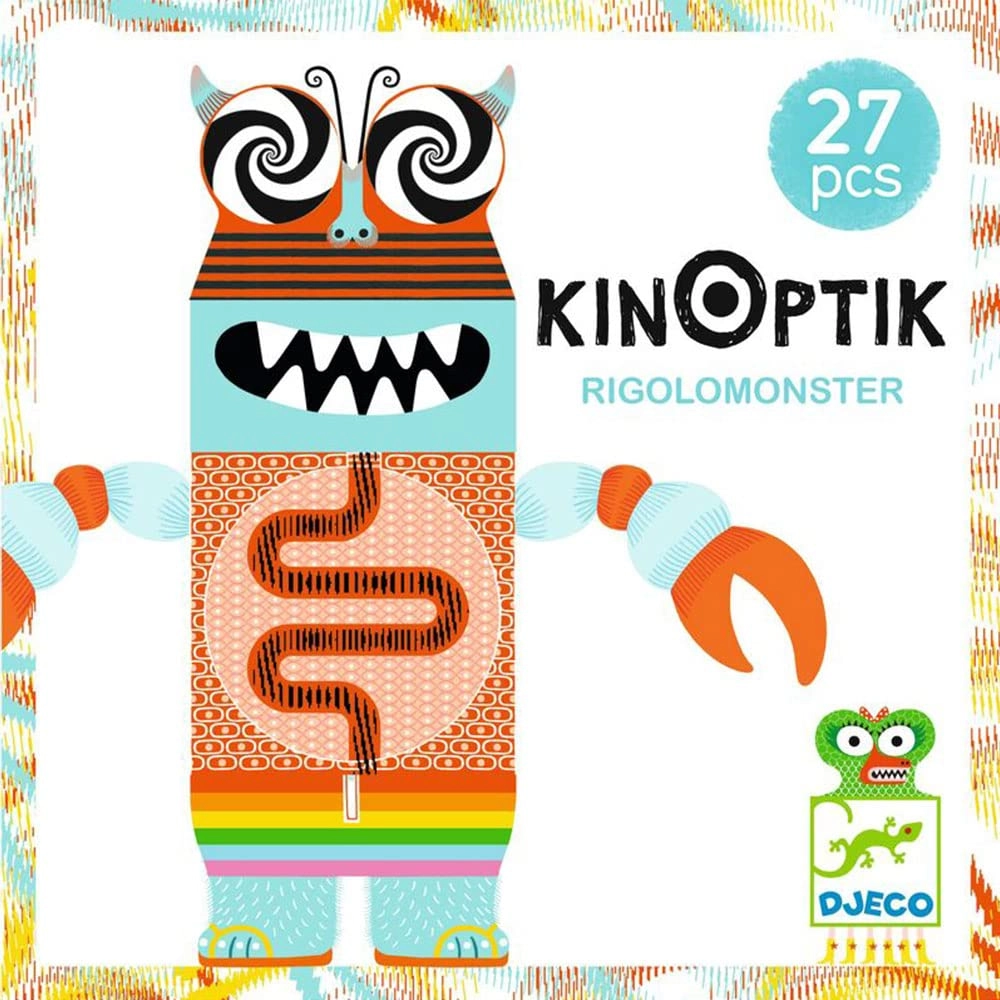 DJECO Kinoptik Rigolomonster - Suitable for 3 years and above 27 pieces