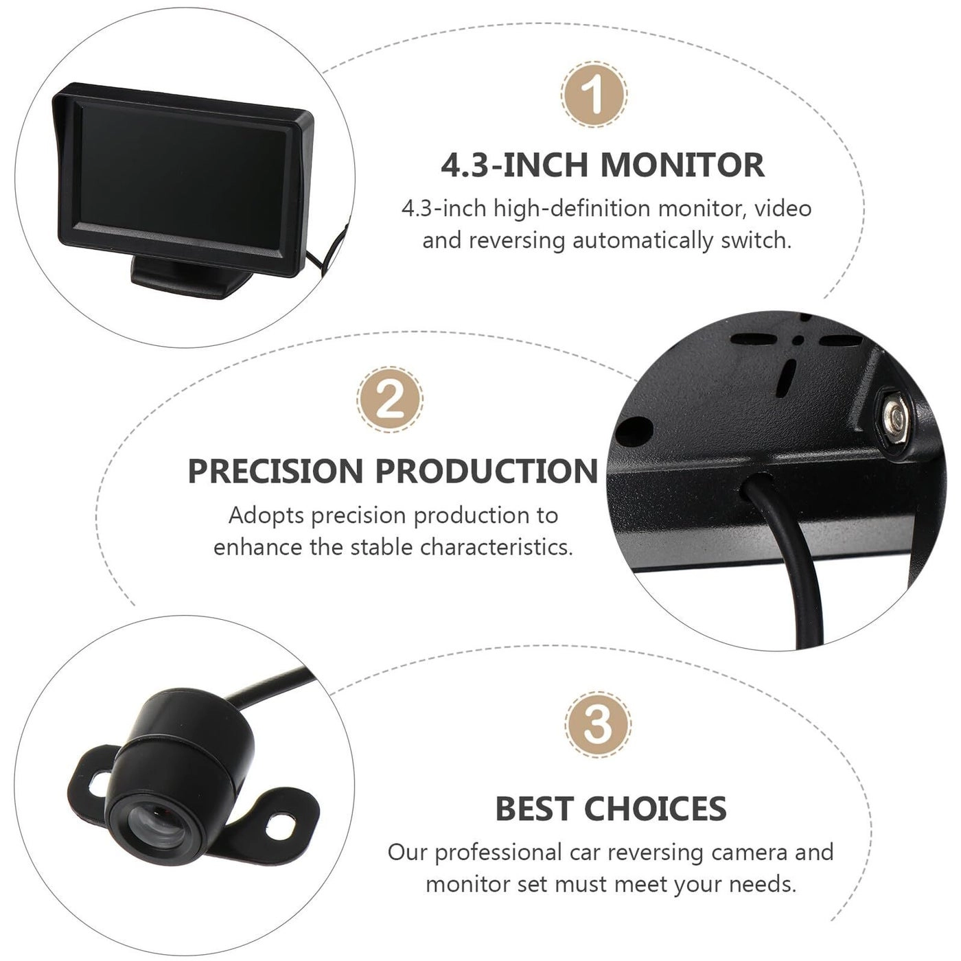 Car Reversing Monitor - HD Backup Camera System Kit