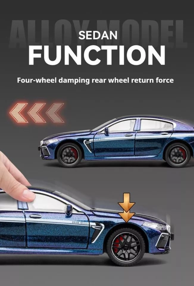 Metal Pullback Car - 1:24 1 pcs