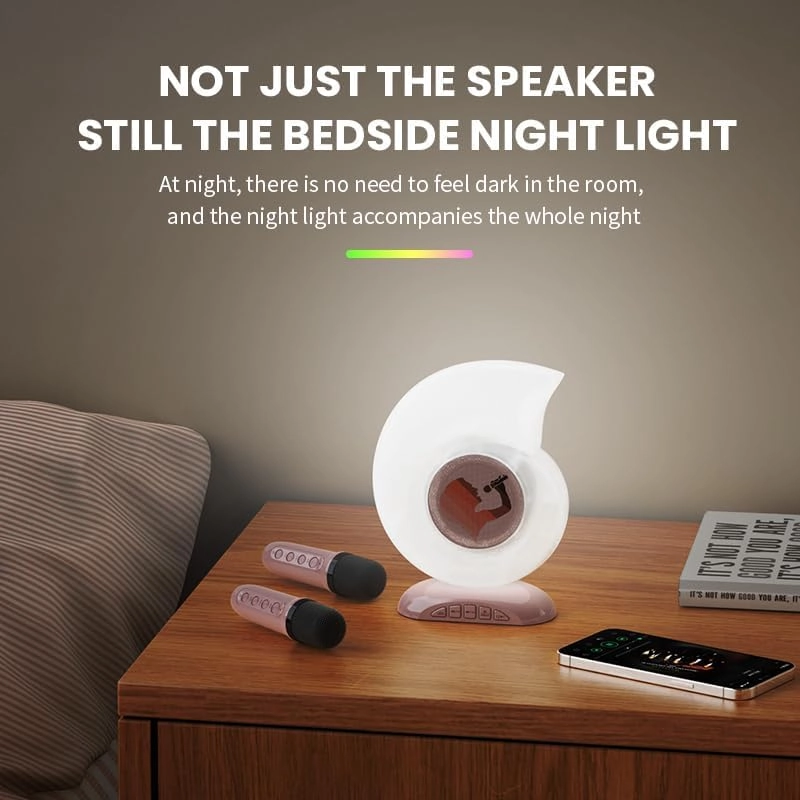 Portable Karaoke Machine - 2 Wireless Microphones