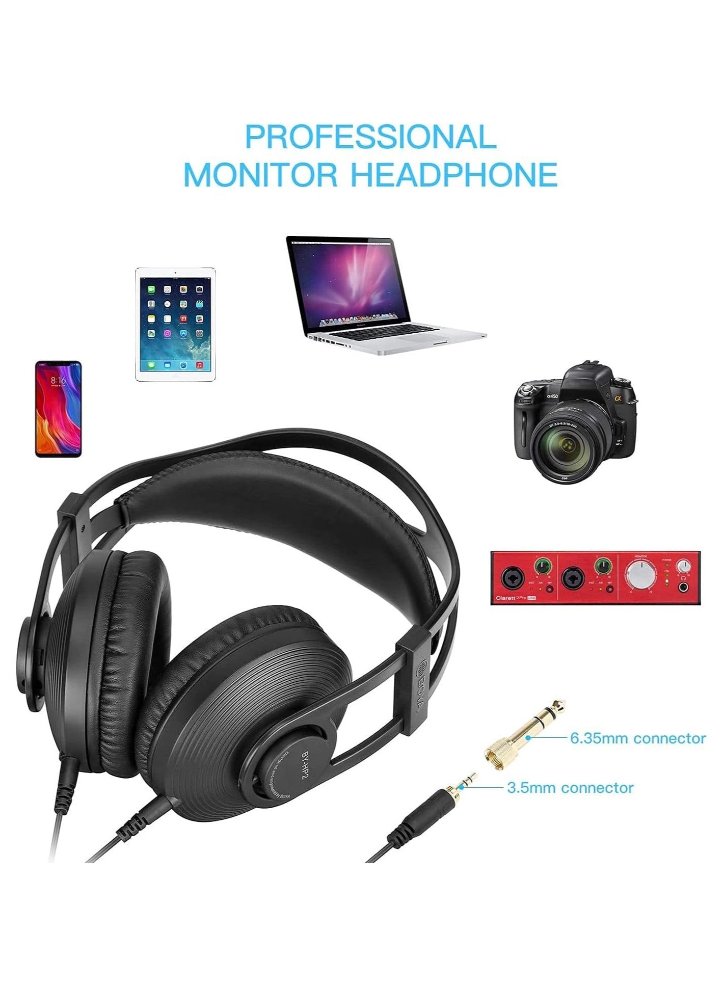 BY-HP2 Wired Headphone