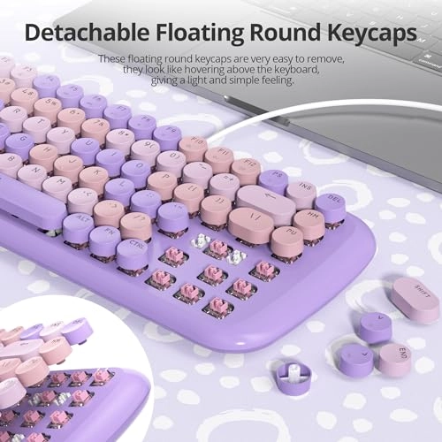 Retro Typewriter Mechanical Keyboard - Wired