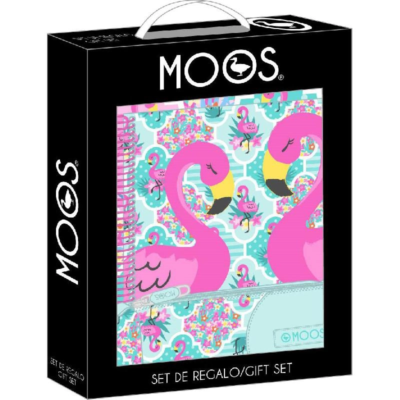 Moos Flamingo Stationery Set - 6 Items