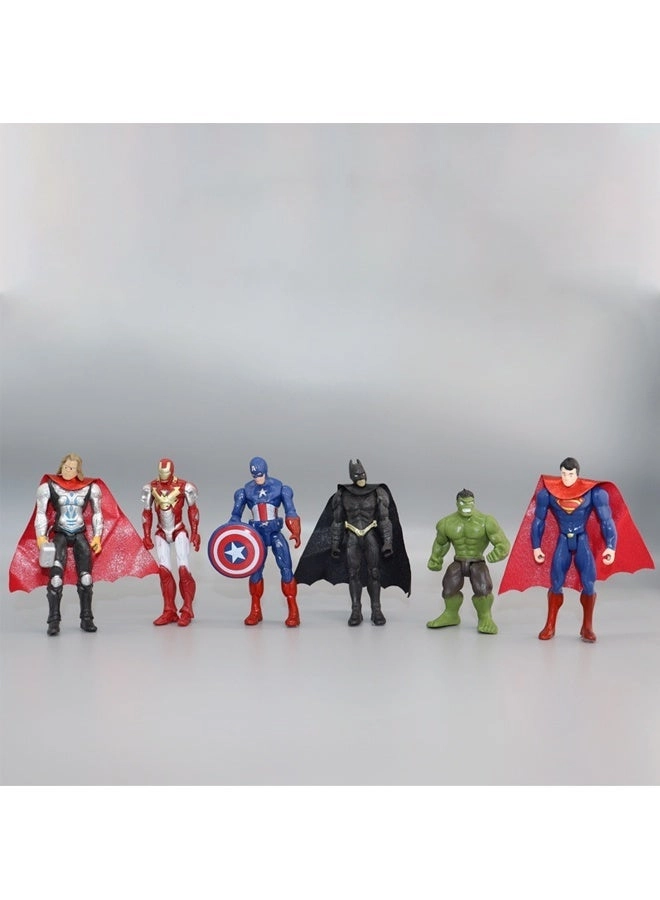 Superhero Action Figure Set - 3+ 6-Piece