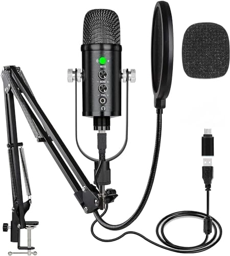 BM-86PRO 3.5mm-Mini-Jack+USB Microphone
