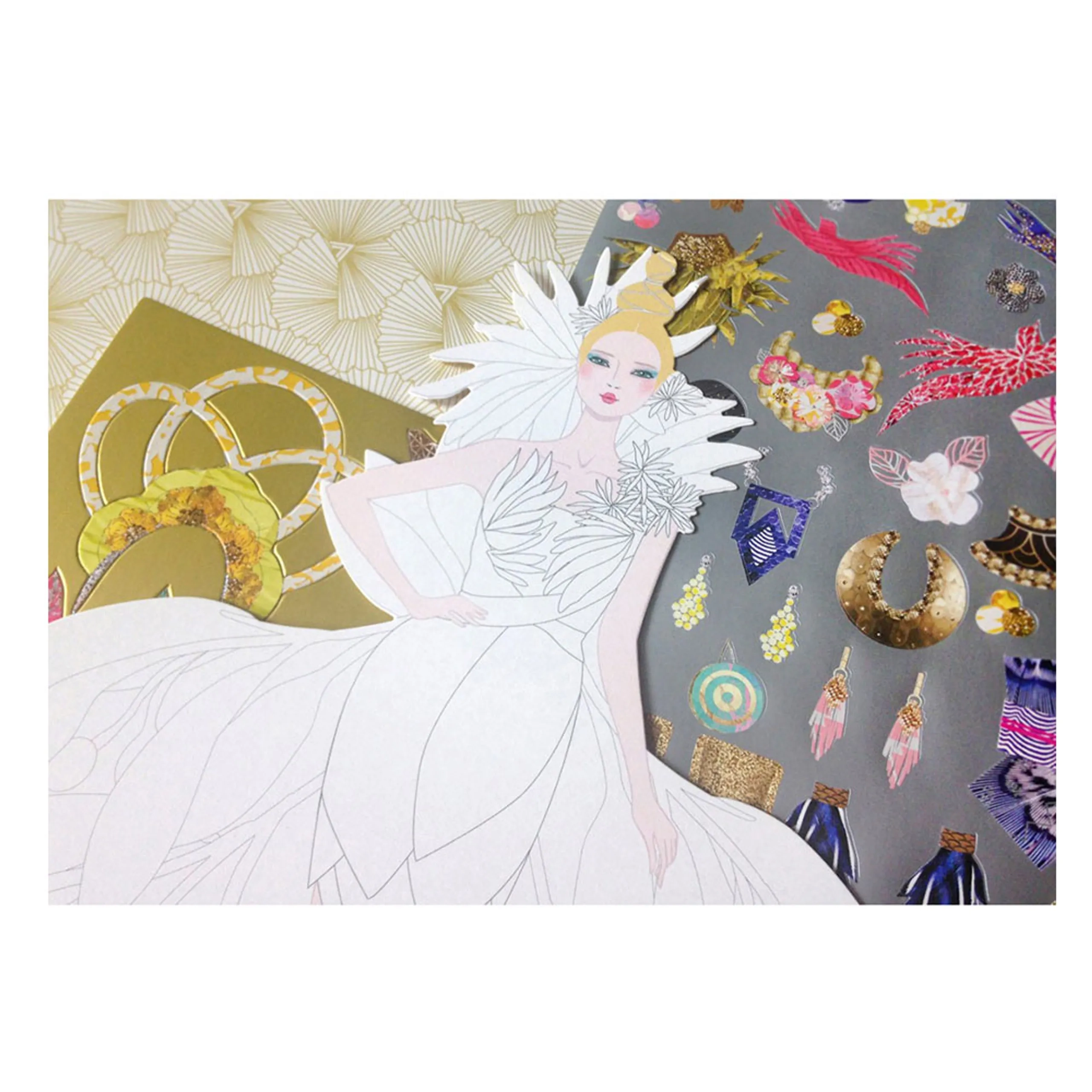 Creative Kit Haute Couture - 5 dolls 30 x 20 cm