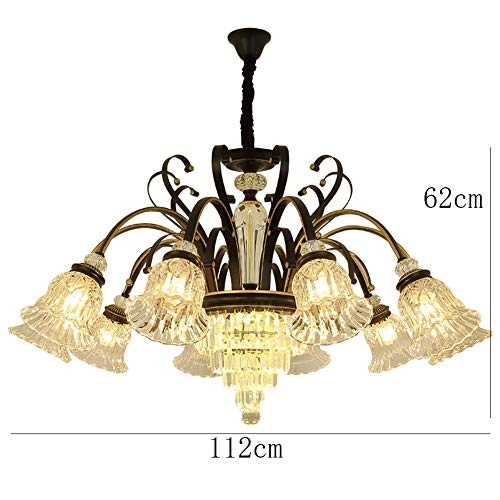 Sputnik Chandelier - Black and gold 10 head