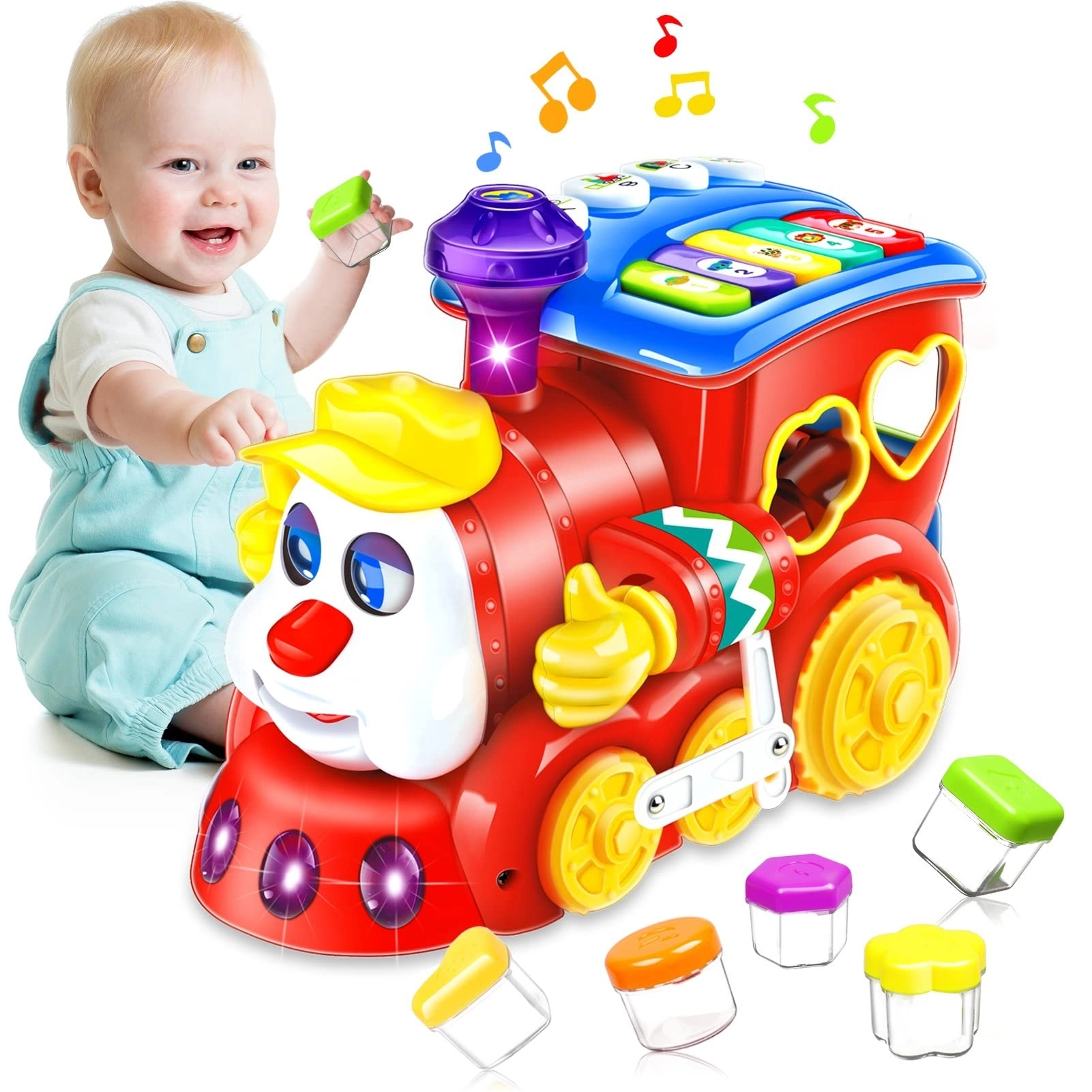 Kaysaitoy building block train - 1 Year Old 1.0 Count
